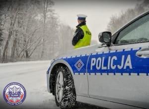 zima na drogach - policja apeluje o ostrożność