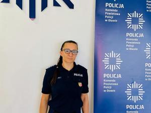 aspirant sztabowy Magdalena Bielecka - Kierownik Posterunku Policji w Domaniowie