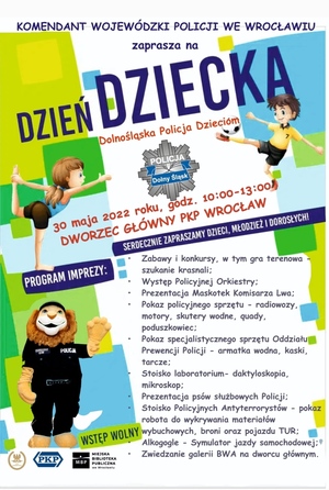 plakat Dolnośląska Policja Dzieciom