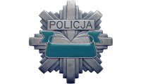 gwiazda policyjna z napisem Policja