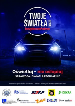 plakat Twoje światła nasze bezpieczeństwo