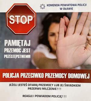 plakat Stop przemocy