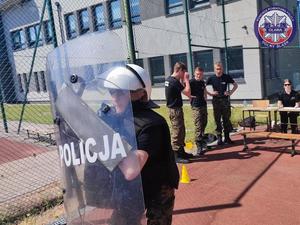 uczeń wykonujący konkurencję - bieg w PZ na czas