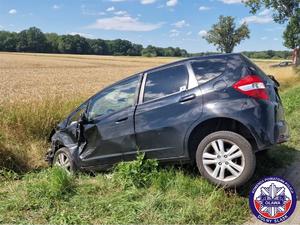 pojazd marki Honda biorący udział w zdarzeniu drogowym