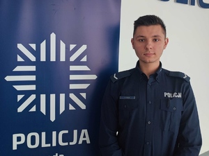 dzielnicowy miasta Oława - sierżant Piotr Fołta