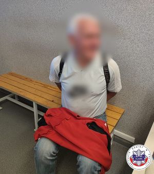 mężczyzna zatrzymany do zniszczenia mienia