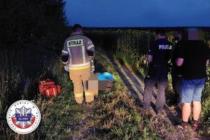 odnalezienie zaginionego mężczyzny - pomoc udzielana przez strażaków