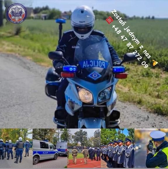 zostań oławskim policjantem - plakat