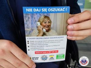 ulotka - seniorze nie daj się oszukać