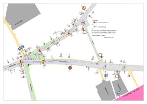 zmiana organizacji ruchu przy tzw. starym cmentarzu - Oława ul. Zwierzyniecka