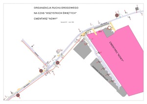 zmiana organizacji ruchu przy tzw. nowym cmentarzu ul. Ofiar Katynia