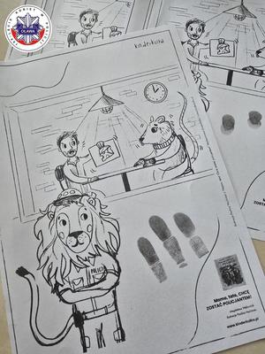 kolorowanka z odciskami palców