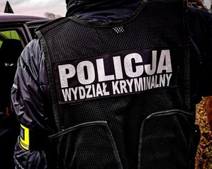 Kamizelka z napisem Policja Wydział Kryminalny
