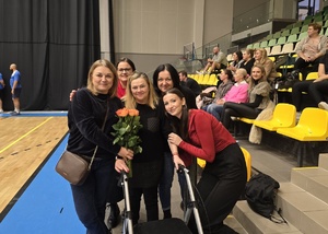 Pani Małgorzata z koleżankami - pracownikami Sądu