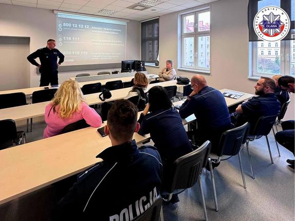 spotkanie policjantów i kuratorów sądowych