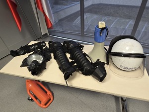 sprzęt wykorzystywany podczas zabezpieczenia imprez masowych