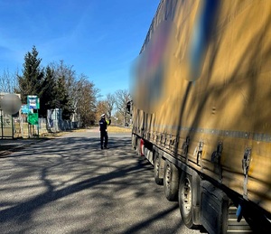 kontrola pojazdu ciężarowego