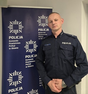 młodszy aspirant Krzysztof Pawlisz - dzielnicowy