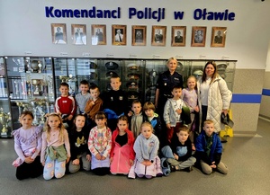 Przedszkolaki z wizytą w oławskiej Komendzie Policji