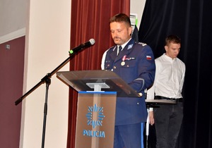 Wystąpienie Zastępcy Komendanta Wojewódzkiego Policji we Wrocławiu insp. Tomasza Jędrzejowskiego