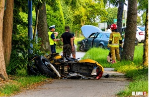 Wypadek w miejscowości Stanowice