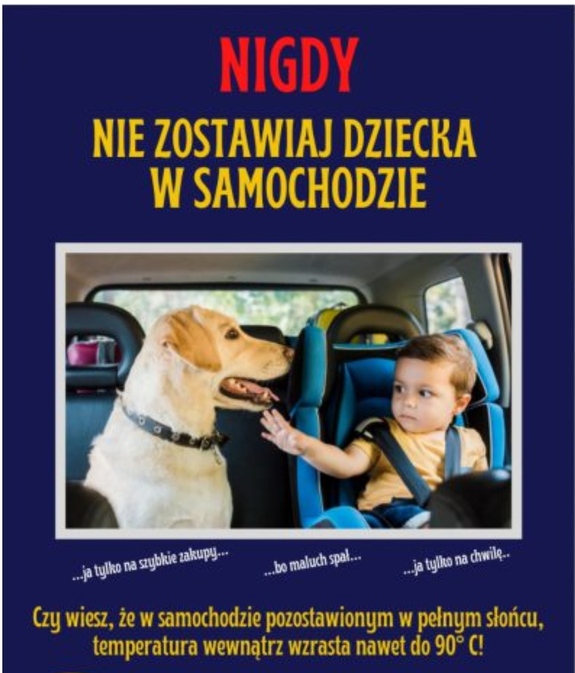 Nie zostawiaj dzieci w samochodzie