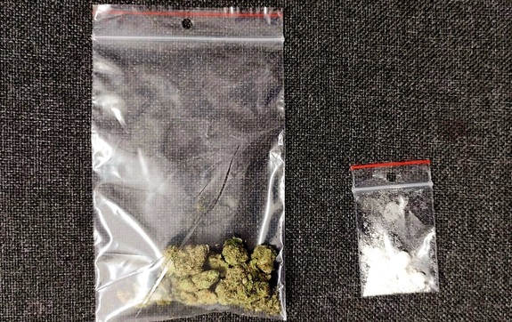 zabezpieczone narkotyki - amfetamina i marihuana