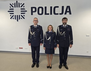 odchodząca na emeryturę policjantka