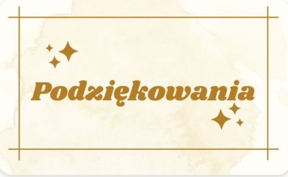 Podziękowania