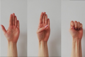 gesty wykonywane dłońmi